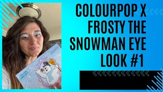 colourpop X frostythesnowman eye look 1 [upl. by Nylitsirk]