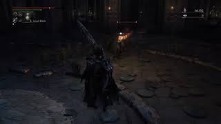 Bloodborne Blocking with the kirkhammer and LHB [upl. by Ivz527]