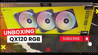 Unboxing Ventiladores Corsair QX120RGB [upl. by Nesyt]