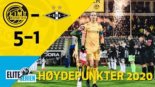 26 serierunde 2020  BodøGlimt  Rosenborg 51  Høydepunkter 2021 [upl. by Crifasi]