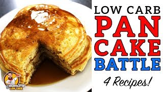 Low Carb PANCAKE BATTLE  The BEST Keto Pancake Recipe  Coconut Almond Cream Cheese amp Carbquick [upl. by Atiluj240]