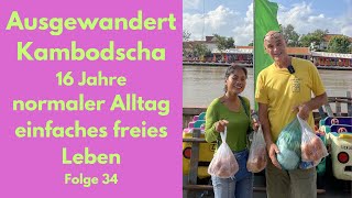 Ausgewandert Asien 16 Jahre normaler Alltag einfach und frei leben Einkauf beim alten Markt [upl. by Parrnell358]