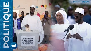 Elections Législatives anticipées  Vote et Discours du PR Diomaye à Ndiagagnao [upl. by Jerrol]