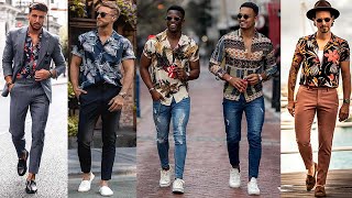 CAMISAS FLOREADAS O ESTAMPADAS PARA HOMBRES [upl. by Yzus388]