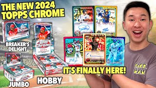 2024 TOPPS CHROME BASEBALL HAS ARRIVED 😮🔥 Hobby Jumbo HTA amp Breakers Delight Box Reviews [upl. by Frida]