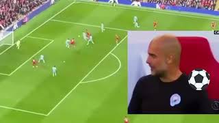 Guardiola reaction to Mo Salah goal vs Man City [upl. by Tonya660]