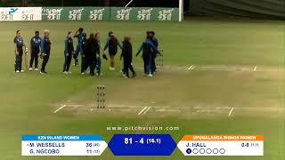 CSA Womens Provincial T20 Cup  Mpumalanga Rhinos vs KZN Inland  Div 2 [upl. by Idnem]