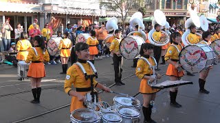 京都橘高校吹奏楽部 Kyoto Tachibana High School Green Band Anaheim Disneyland Parade 「4ｋ」Sound edit version [upl. by Hinckley]