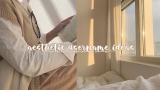 —★ Aesthetic username ideas [upl. by Narruc]