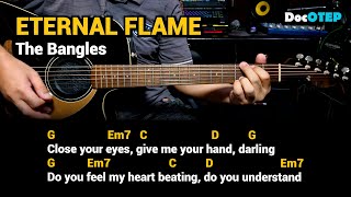 Eternal Flame  The Bangles 1988 Guitar Chords Tutorial with Lyrics [upl. by Didier]