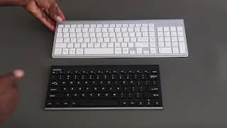 J JOYACCESS USB Slim Wireless Keyboard Mouse vs Arteck 2 4G Wireless Keyboard Stainless Steel Ultra [upl. by Chaing]