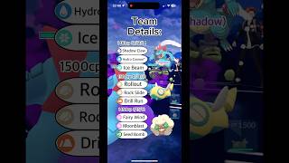 Pokémon go GBL GL battle This team is insane 🔥 pokemon pokemongo gbl pvp shorts [upl. by Netsruk]