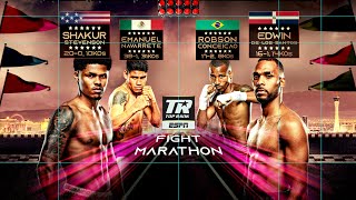 Shakur Stevenson amp Emanuel Navarrete Fight Marathon  Double Header Thurs 1030 PM ET ESPN [upl. by Chitkara]