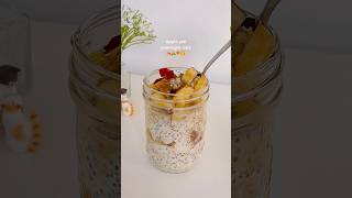 Apple Pie Overnight Oats 🍎🍂🧸overnightoats fallrecipes applepie [upl. by Leonhard]