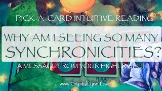 SYNCHRONICITIES LIKE CRAZY WHAT IS THE UNIVERSE TRYING TO TELL YOU  INTUITIVE PICKACARD READING [upl. by Ahtiekahs]