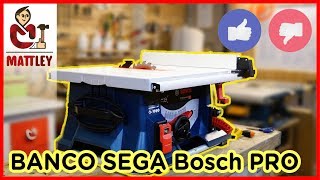 Banco sega Bosch Professional GTS 635216 Non adatto alla falegnameria professionale [upl. by Elhsa648]