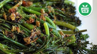 VEGAN  Roasted Broccolini with Crispy Shallots [upl. by Arod]