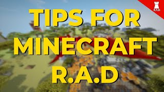 Minecraft  Roguelike Adventures and Dungeons  RAD  Tips and Tricks [upl. by Inttirb]