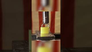 pad lock vs hydraulic press [upl. by Rola]