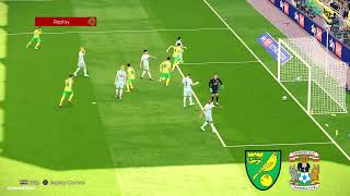 Norwich vs Coventry City Highlights  Championship 202324  PES 21 [upl. by Vey]