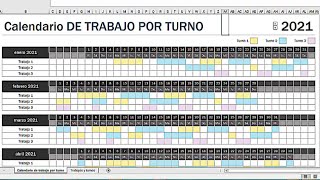 HORARIO TRABAJADORES 2023 EN EXCEL ¿COMO SE HACE [upl. by Einnej]