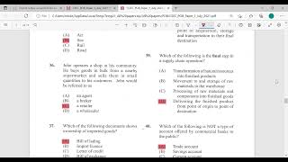 CSEC PRINCIPLE OF BUSINESS MAYJUNE 2021 PAPER 1 SOLUTIONS [upl. by Benedick]