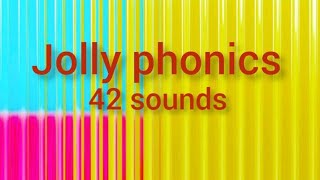 42 soundsjolly Phonics  letter sounds kids learning [upl. by Notsgnal392]