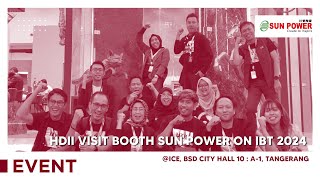 HDII Jatim Visit Sun Power Booth on IBT  EVENT  SUN POWER CERAMICS [upl. by Irdua]