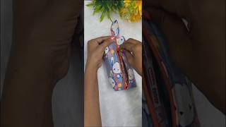 👝Waste cloth craft ideadiy pencil pouchtrendingdiyart and craft channelpencil pouchviralshort [upl. by Haret]