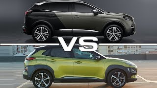 2018 Peugeot 3008 vs 2018 Hyundai Kona [upl. by Uos]