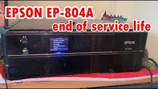 Epson EP 804A End of Service Life  How To Reset Service Epson EP 804A [upl. by Cazzie674]