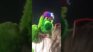 Phillie Phanatic visits us in section 104 [upl. by Adniralc]