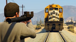 4 Maneras Reales de Parar el Tren en GTA 5 [upl. by Magulac]