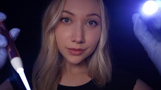 ASMR Cranial Nerve Exam in the DARK lots of bright light triggers⚡️ [upl. by Dera]