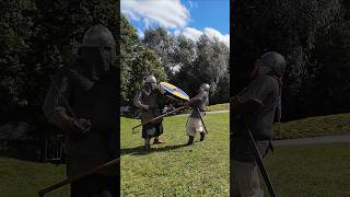 Viking fight Bornem part 2 viking reenactment equilibrium gnosis reenactors battle [upl. by Yenohtna]