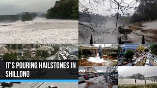 Shillong turns white as hailstorm lashes parts of the city [upl. by Converse257]