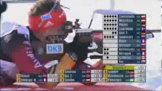 08122013 Biathlon Hochfilzen VerfolgungPursuit Herren Winner Martin Fourcadefull [upl. by Sonahpets]