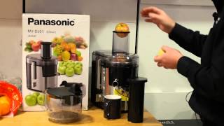 Panasonic MJDJ01 Juicer Demo [upl. by Ahsekin]