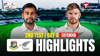 Extended Highlights  Bangladesh Vs New Zealand  2nd Test  Day 4  T Sports [upl. by Aramoy]