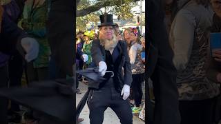 Mardi Gras 2024 A Second line just getting started secondline mardigras dance band culture [upl. by Nodnyl]