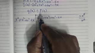 To find GCD of two polynomials of same degree [upl. by Alyag214]