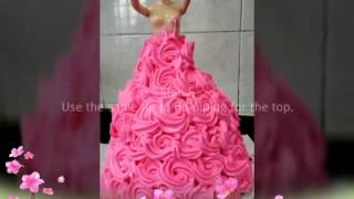 BARBIE DOLL CAKE easy method [upl. by Atselec399]