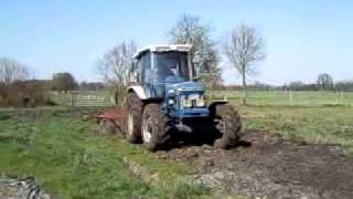 Ford 5610 Tractor cultivating [upl. by Ennovehc788]