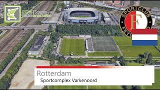 Sportcomplex Varkenoord  SC Feyenoord amateurs amp Feyenoord Academy  Google Earth  2020 [upl. by Ainerol844]