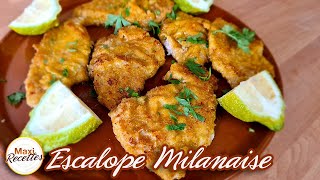 Escalope Milanaise Recette Facile et Rapide [upl. by Akla412]