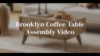 Mopio Brooklyn Coffee Table Assembly Video [upl. by Mehs]