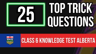 Class 6 Knowledge Test Alberta 2024 25 Top Trick Questions [upl. by Biel]