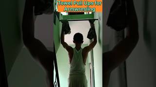 Towel Pull Ups for Armwresling 💯 eddiehall armwrestling propanjaleague eastvswest [upl. by Haroun]