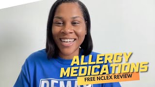 Allergy Medications  Live NCLEX Review amp Monday Motivation [upl. by Llemert]