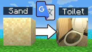 I Put Every Minecraft Texture Through Google Translate 1 TRILLION Times [upl. by Aiveneg]